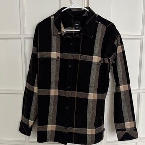 Vans Black and Tan Checkered Shirt
